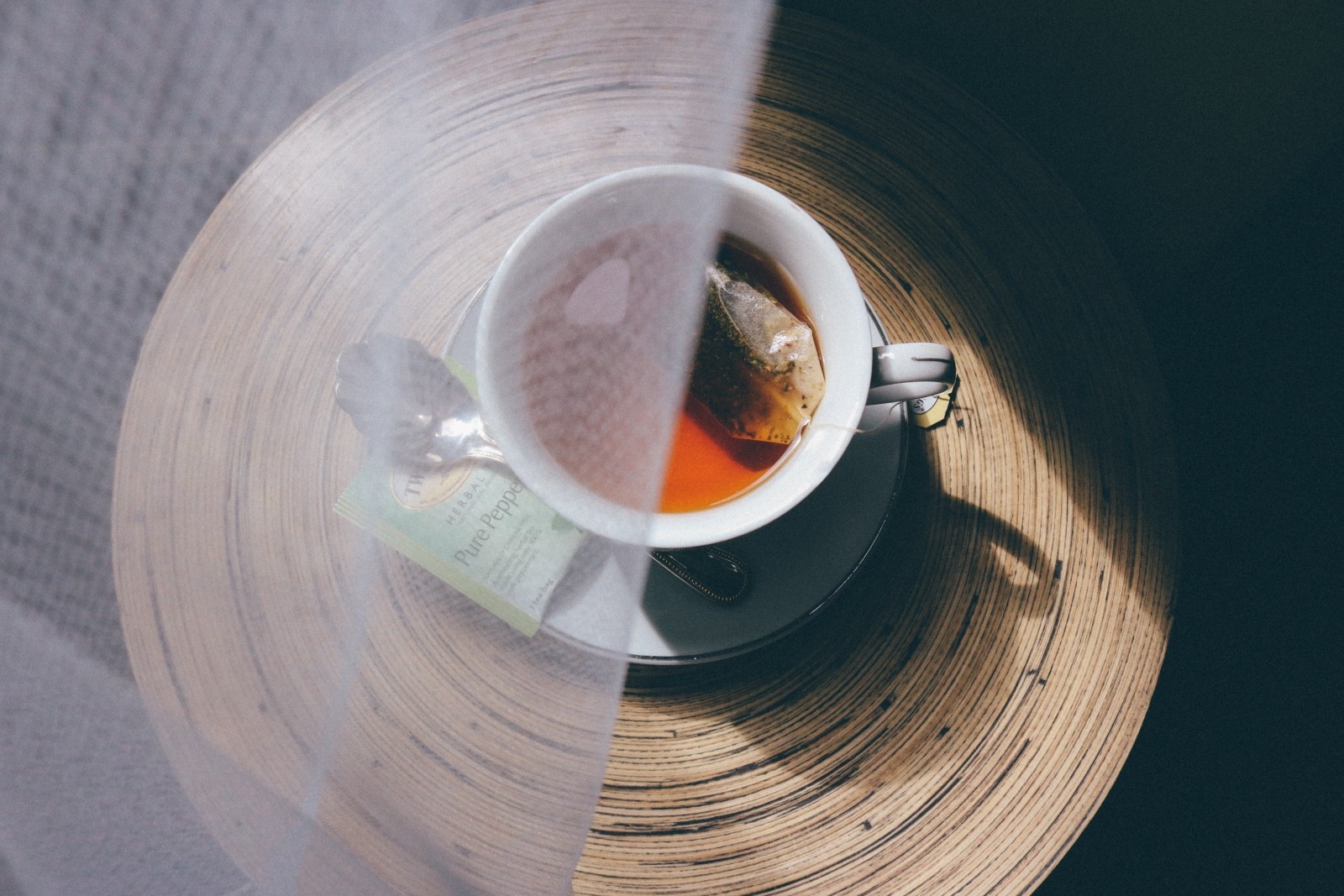 Steeping tea bag